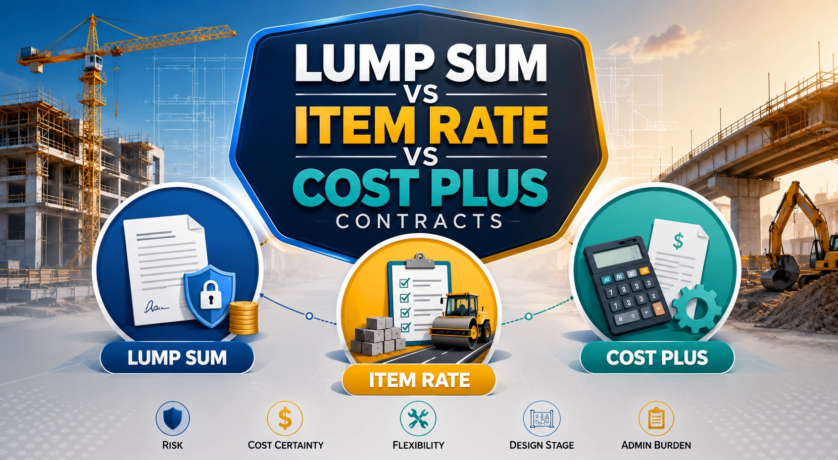 Difference Among Lump Sum, Item Rate and Cost Plus Contracts