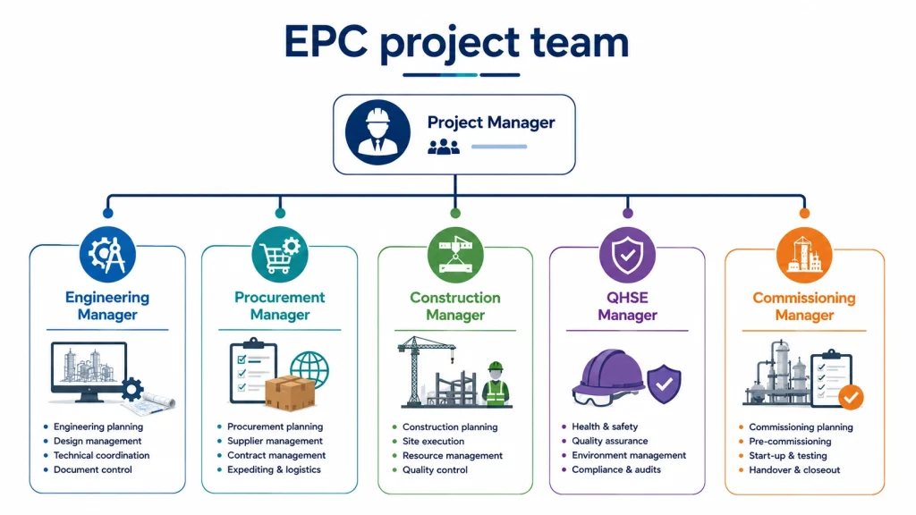 Key EPC project management roles and responsibilities