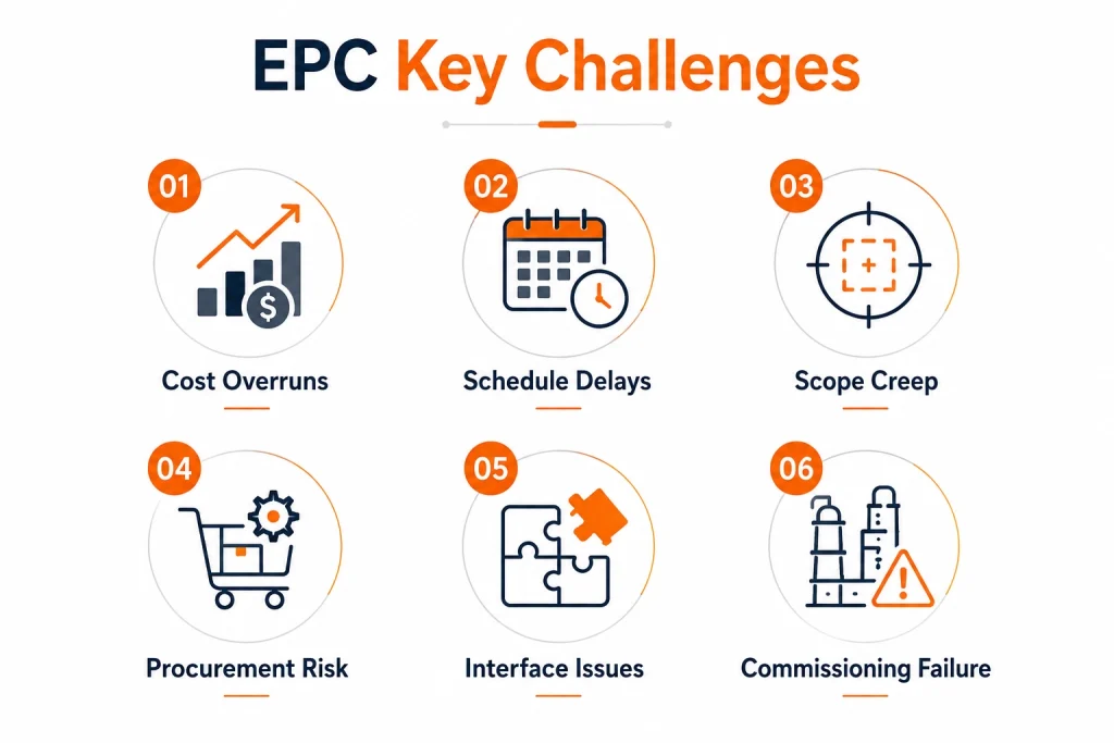 The biggest challenges faced in EPC projects